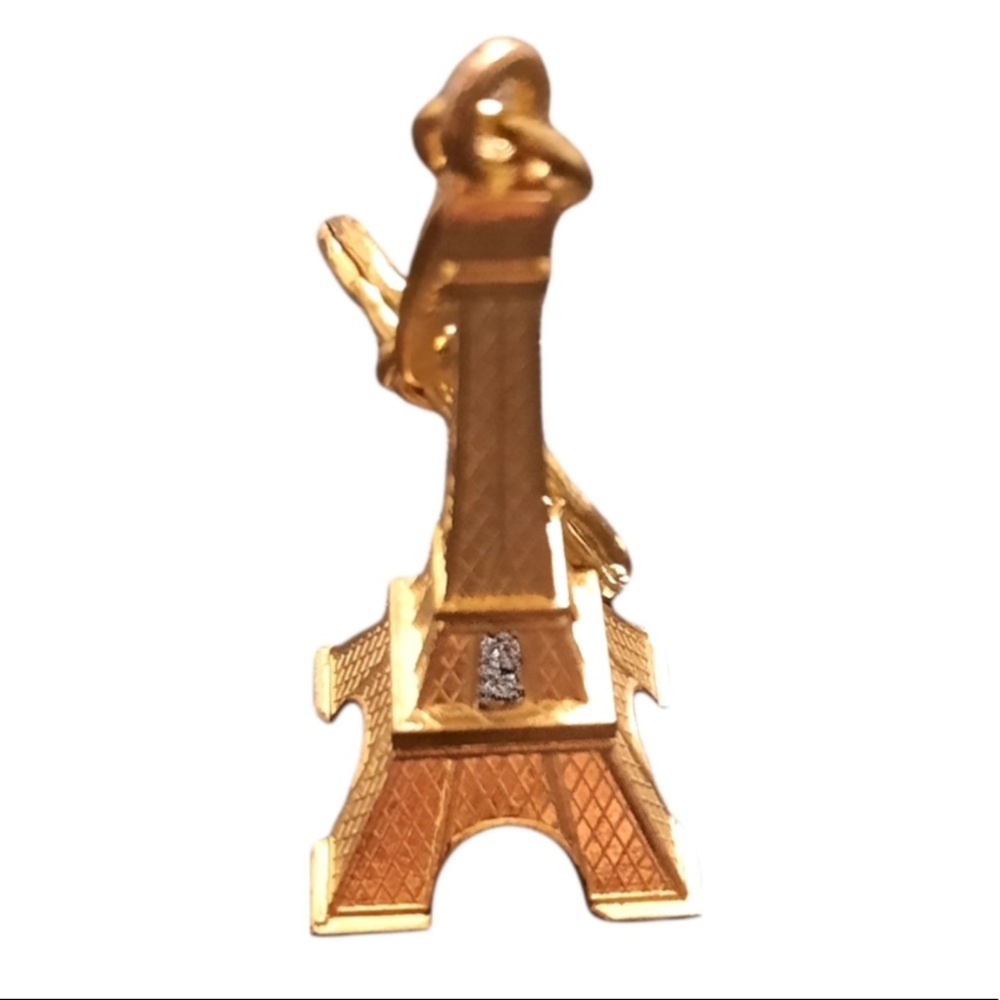 France Paris eiffel 🗼 gold  tone Keychain